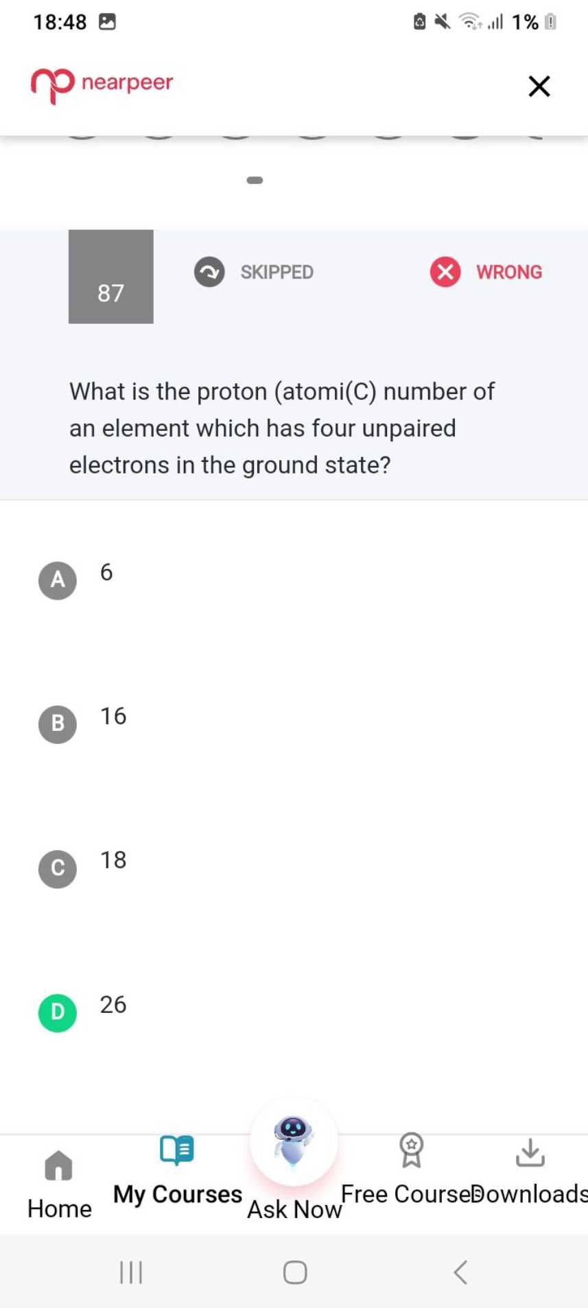 18:48
nearpeer
87
SKIPPED
WRONG

What is the proton (atomi(C) number o