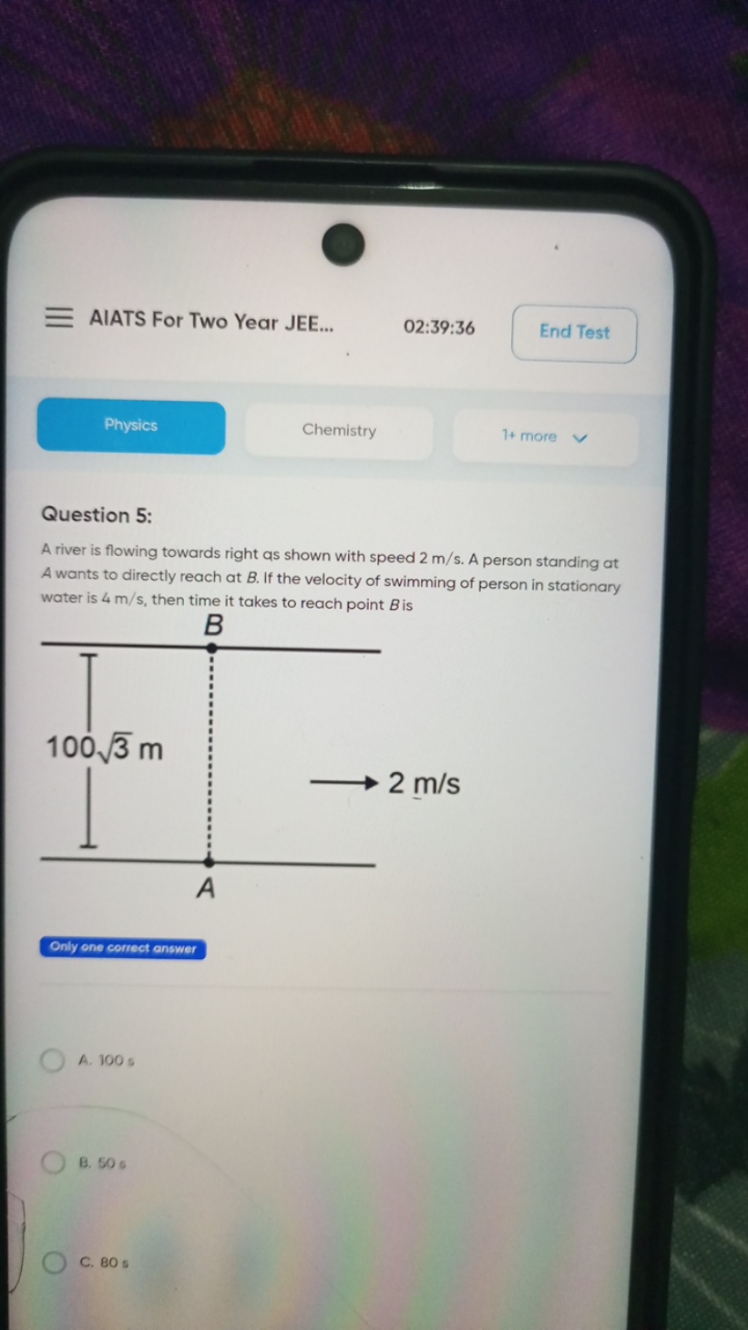 AIATS For Two Year JEE...
02:39:36
End Test

Physics
Chemistry
1+ more