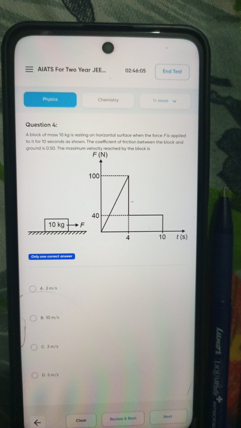 AIATS For Two Year JEE...
02:46:05
End Test
Physics
Chemistry
1+ more
