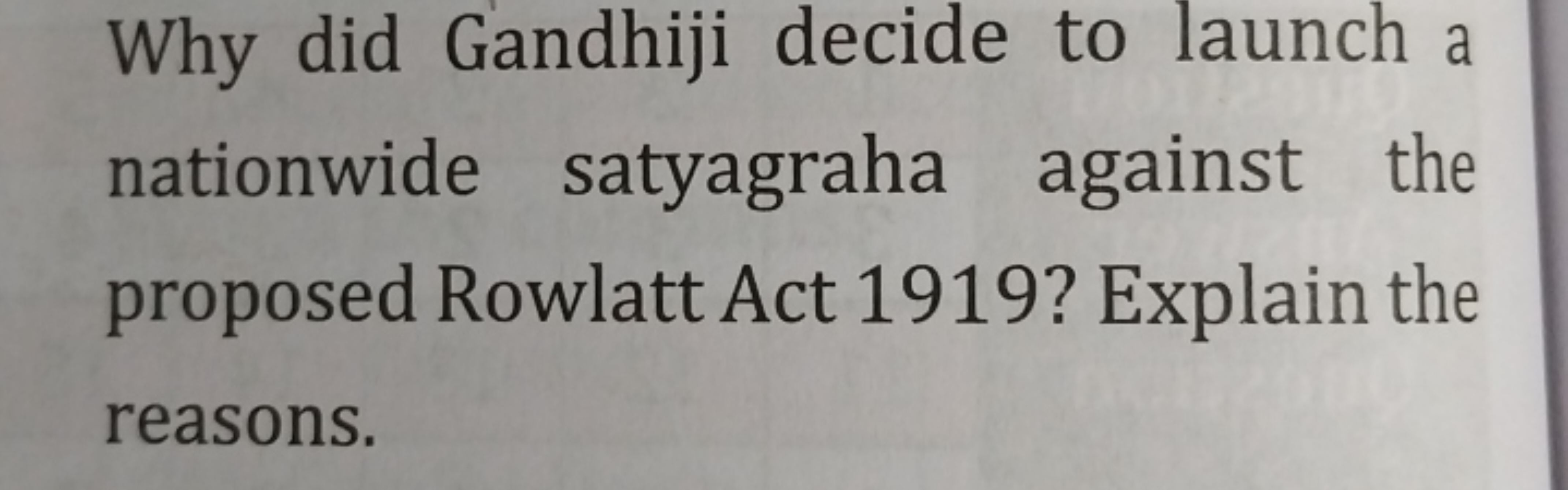 Why did Gandhiji decide to launch a nationwide satyagraha against the 