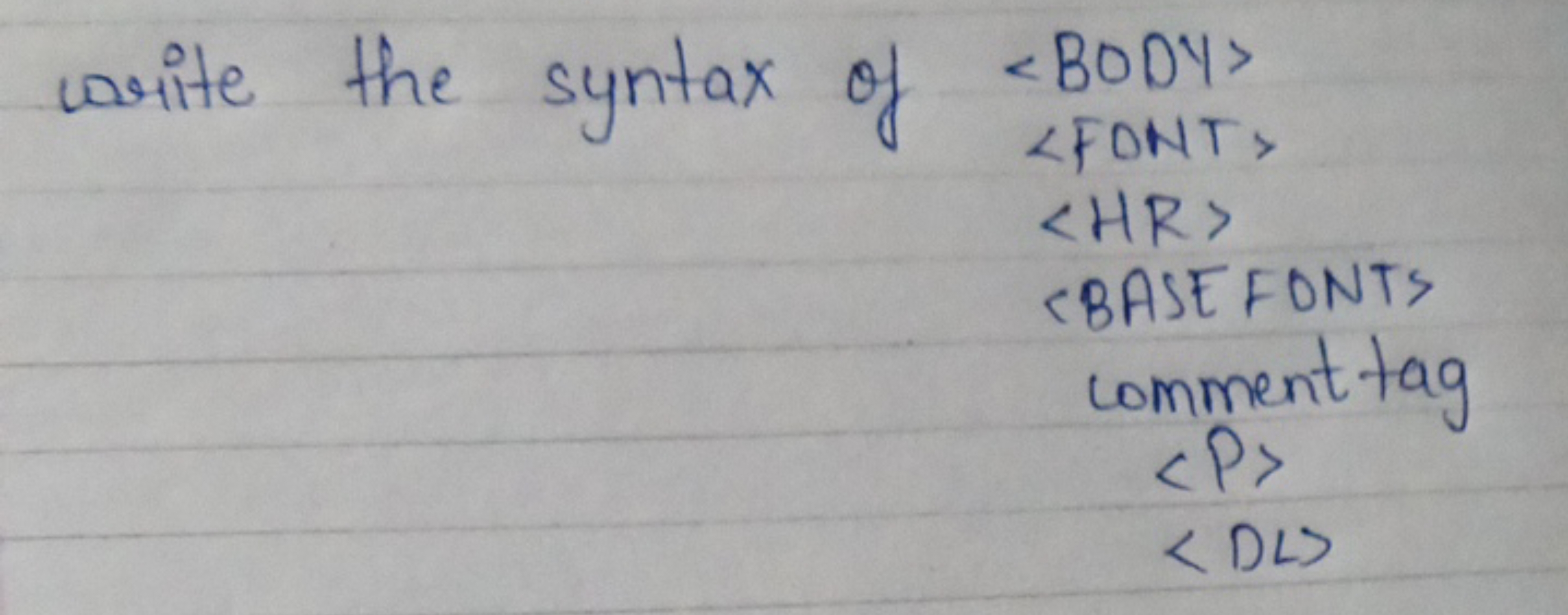 \begin{aligned} \text { write the syntax of } &  } \\ &  \\ &  \\ &  \