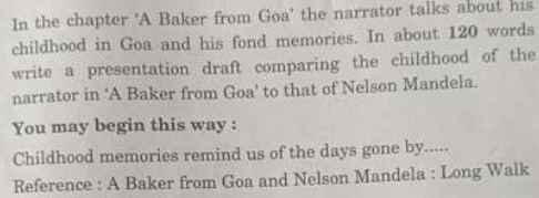 In the chapter 'A Baker from Goa' the narrator talks about his childho