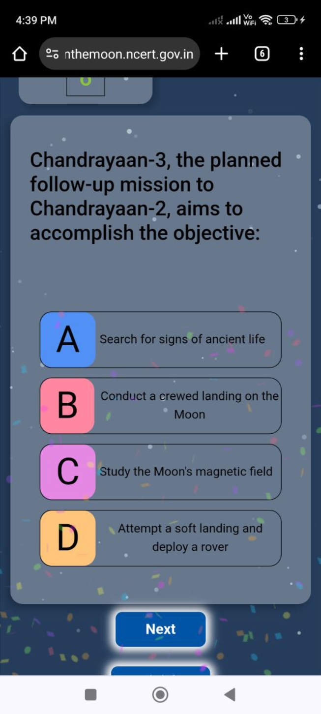 4:39 PM
ō nthemoon.ncert.gov.in

Chandrayaan-3, the planned follow-up 