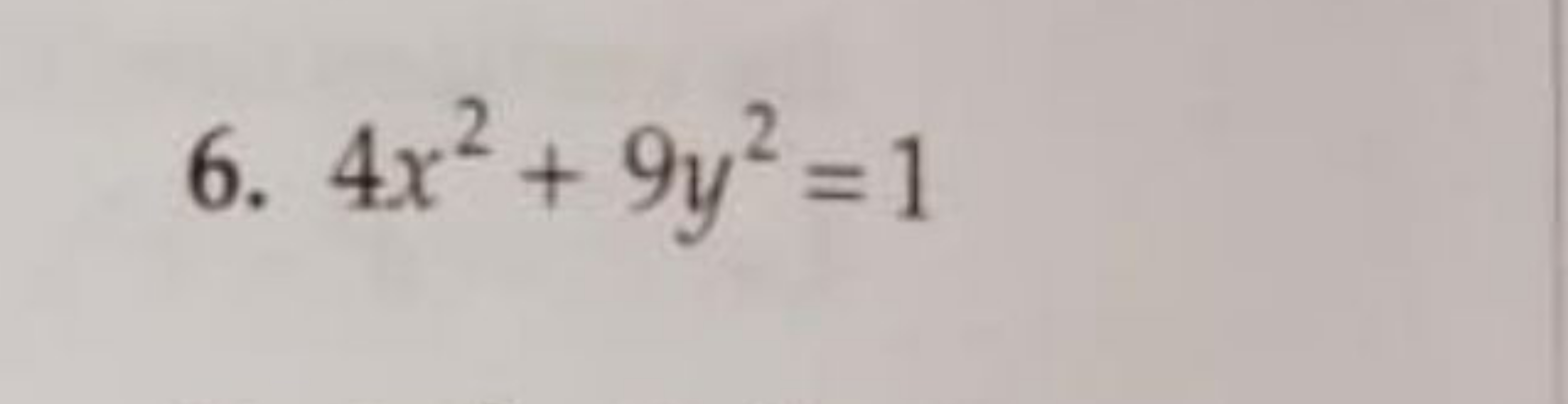 6. 4x2+9y2=1