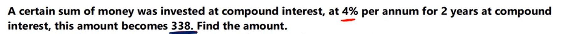 A certain sum of money was invested at compound interest, at 4% per an