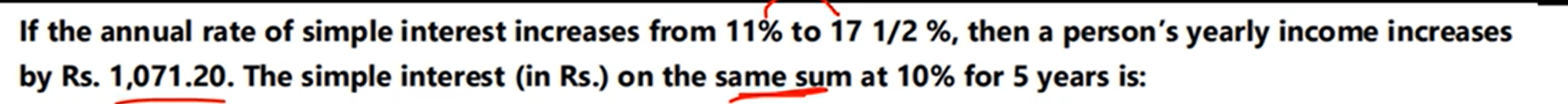 If the annual rate of simple interest increases from 11% to 171/2%, th