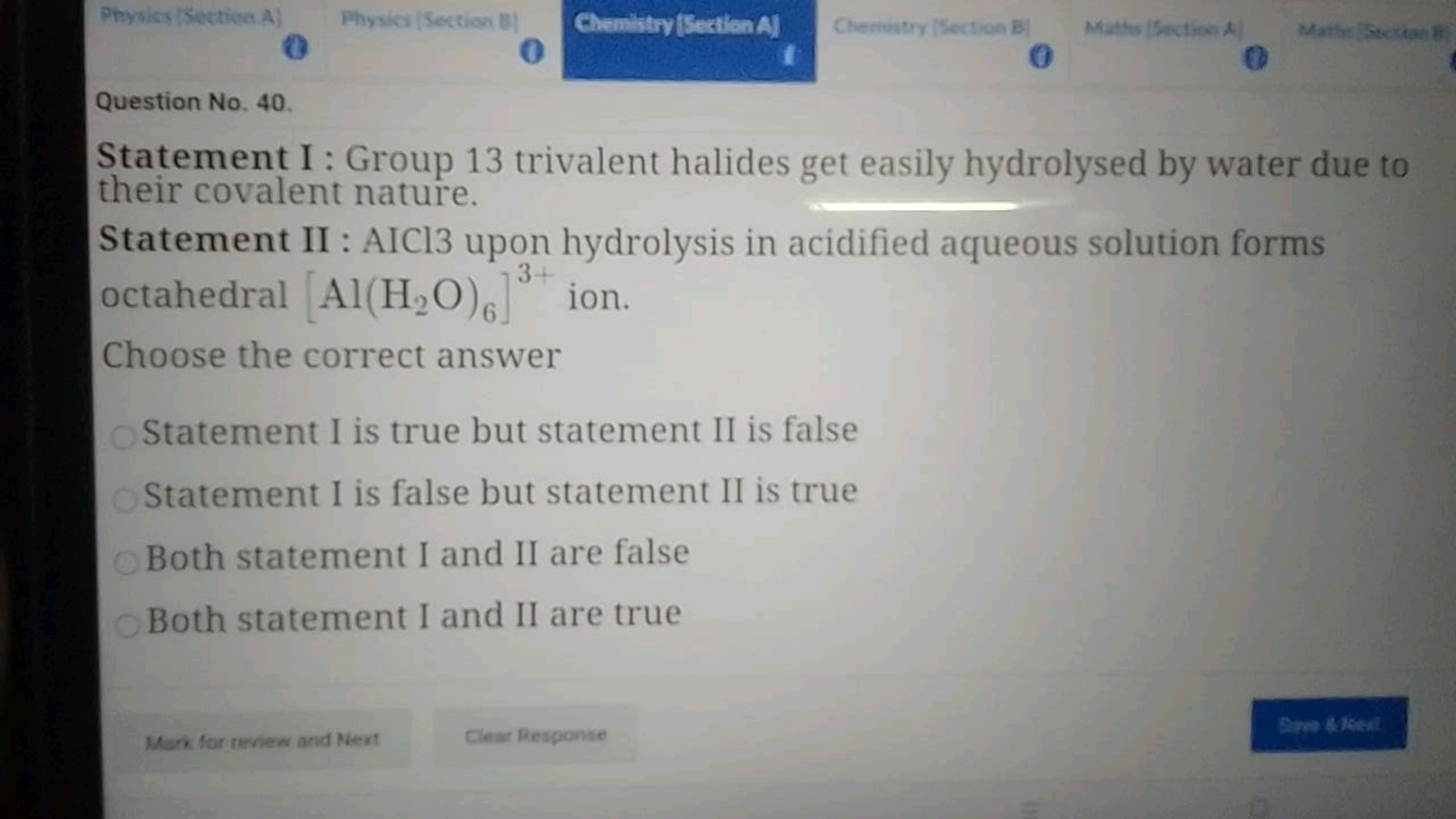 Phyales Fecticen.A]
Physics / Section B)
arctristionA
Chemusty (Sectio