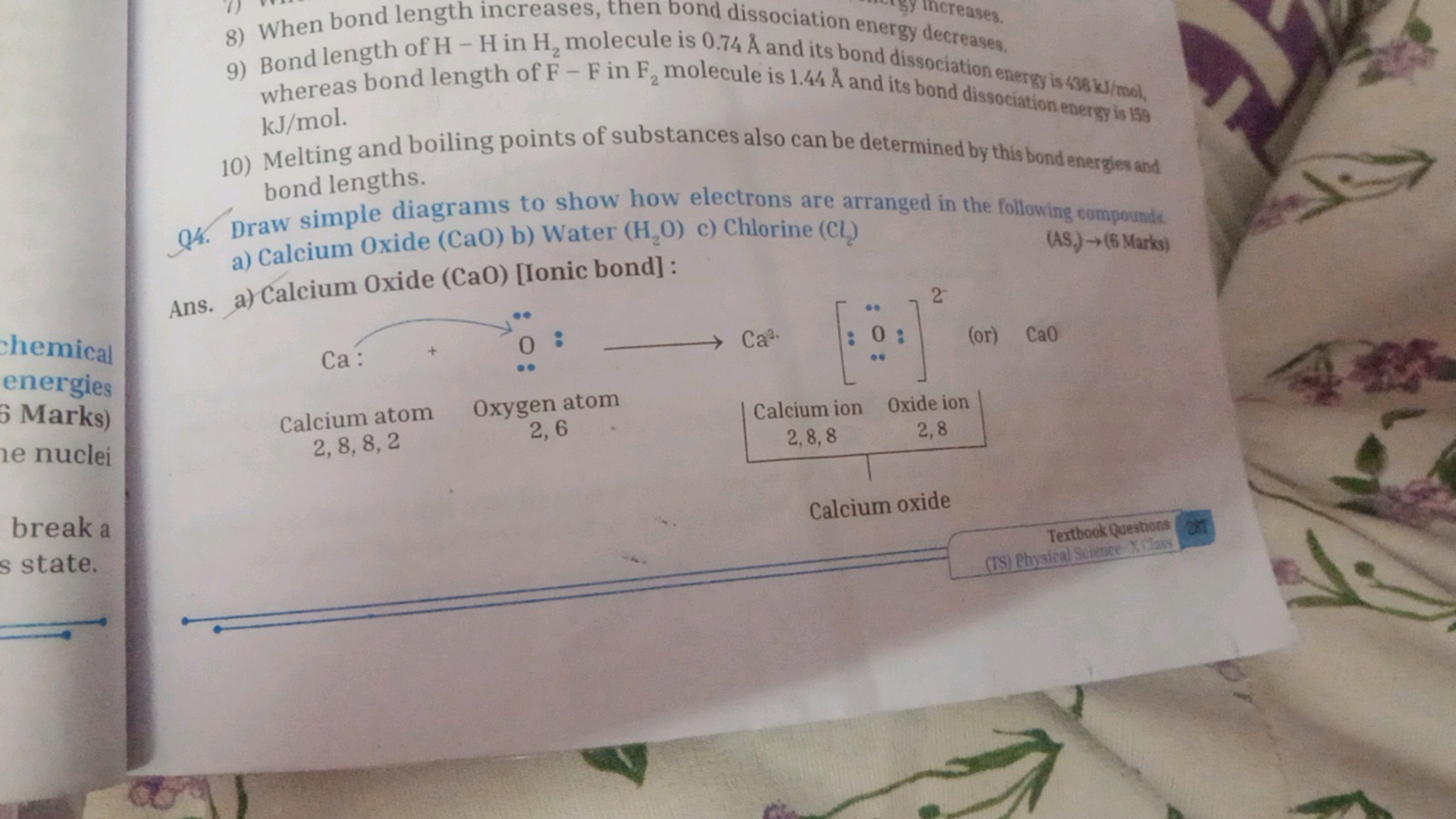 8) When bond length increases, then bond dissociation energy decreases