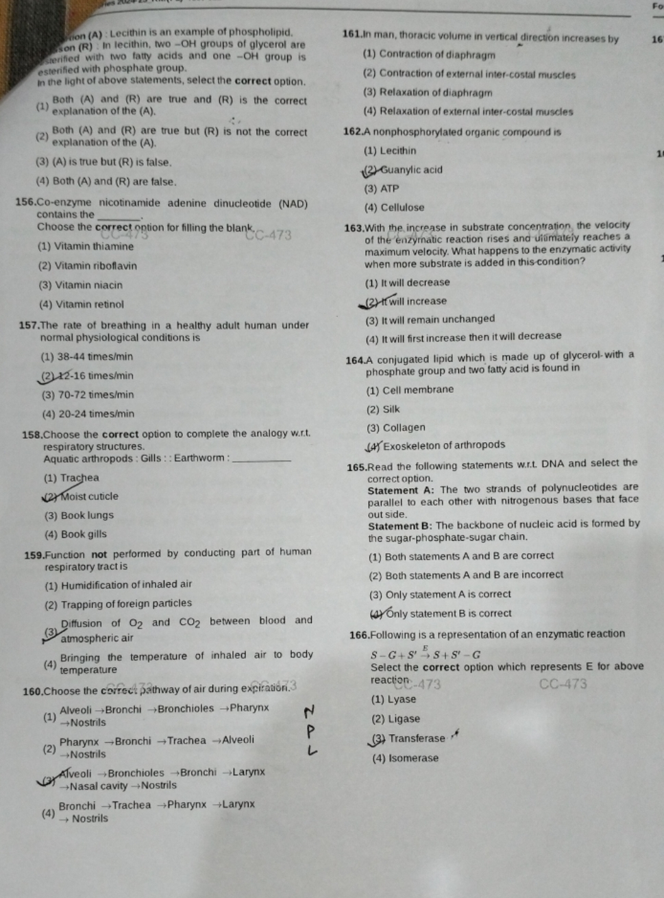 ion (A) : Lecithin is an example of phospholipid. son (R) in lecithin,