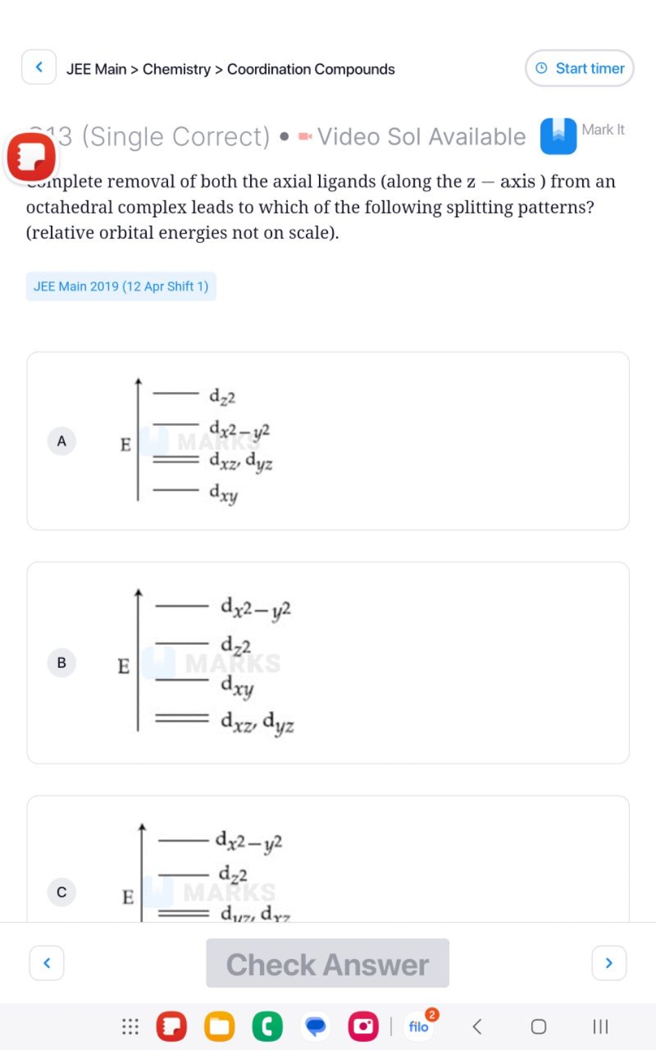 JEE Main > Chemistry > Coordination Compounds
Start timer

ล3 (Single 