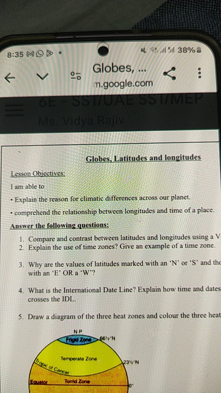 8:35
M
(1)
8
(
Globes,
... □
n.google.com
℘
∵

Globes, Latitudes and l