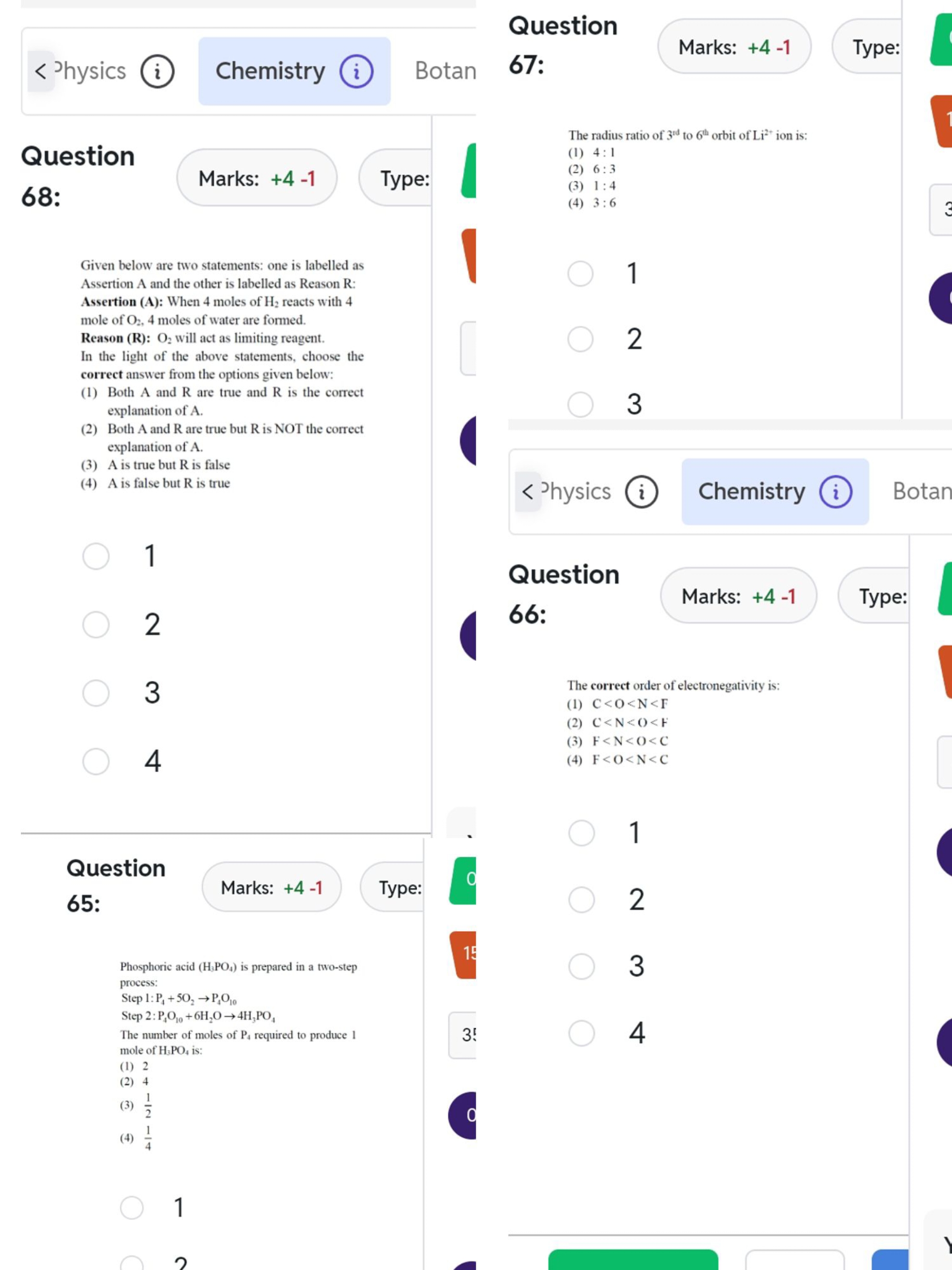 □
Marks: +4−1
Type:

Given below are two statements: one is labelled a