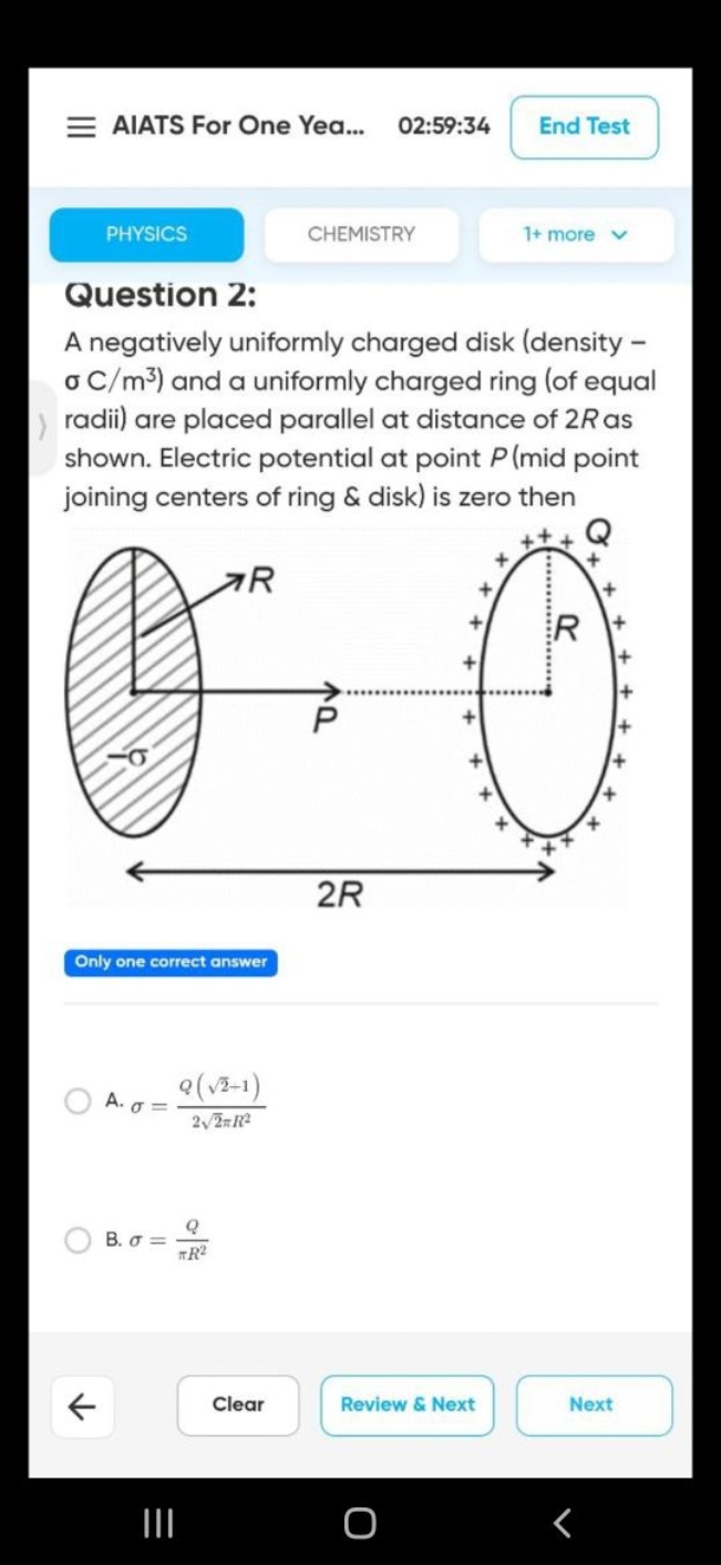 AIATS For One Yea...
02:59:34
End Test
PHYSICS
CHEMISTRY
1+ more
Quest