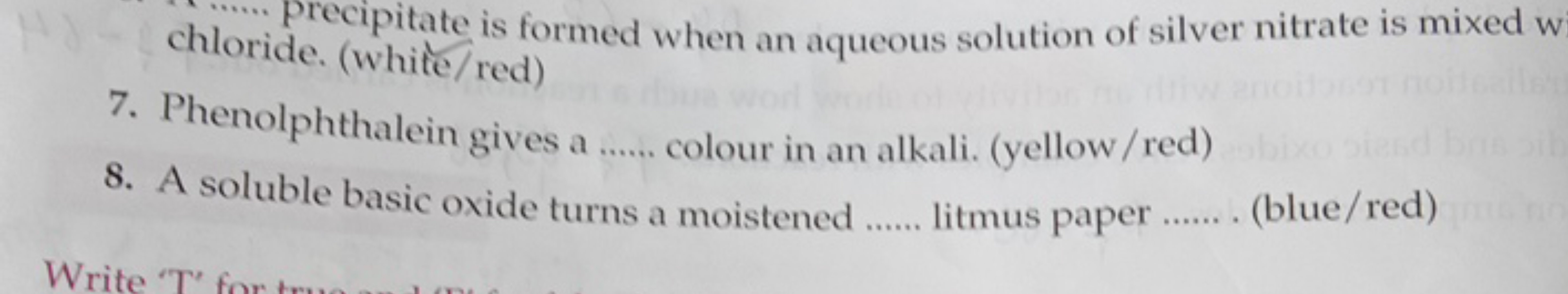 Precipitate is formed when an aqueous solution of silver nitrate is mi