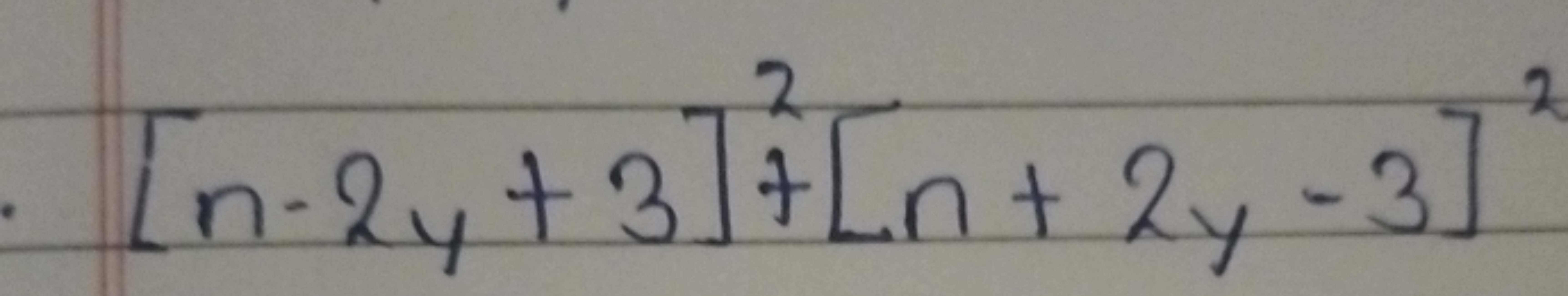 [n−2y+3]2+[n+2y−3]2