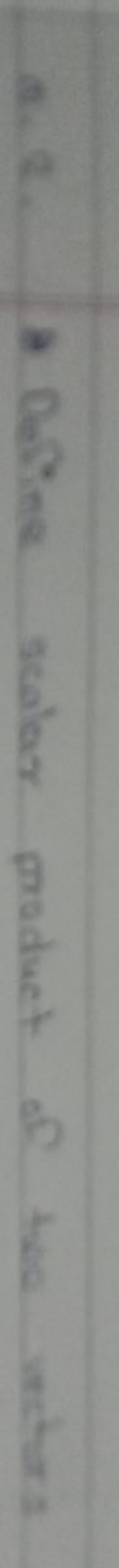 Q. 2. A Define scalar product of two instars