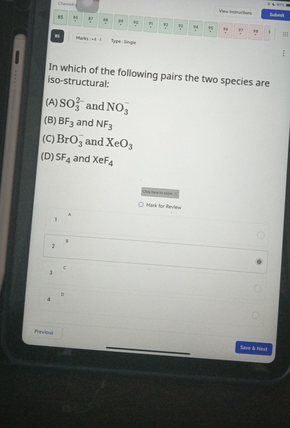 Chemistry
81%
View Instructions
85
86
87
Submit
ars
88
89
90
91
92
93
