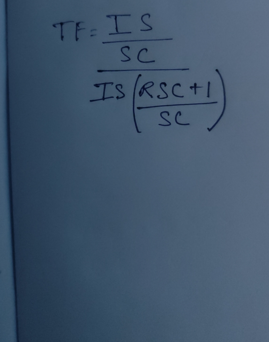 TF=IS(SCRSC+1​)IS​