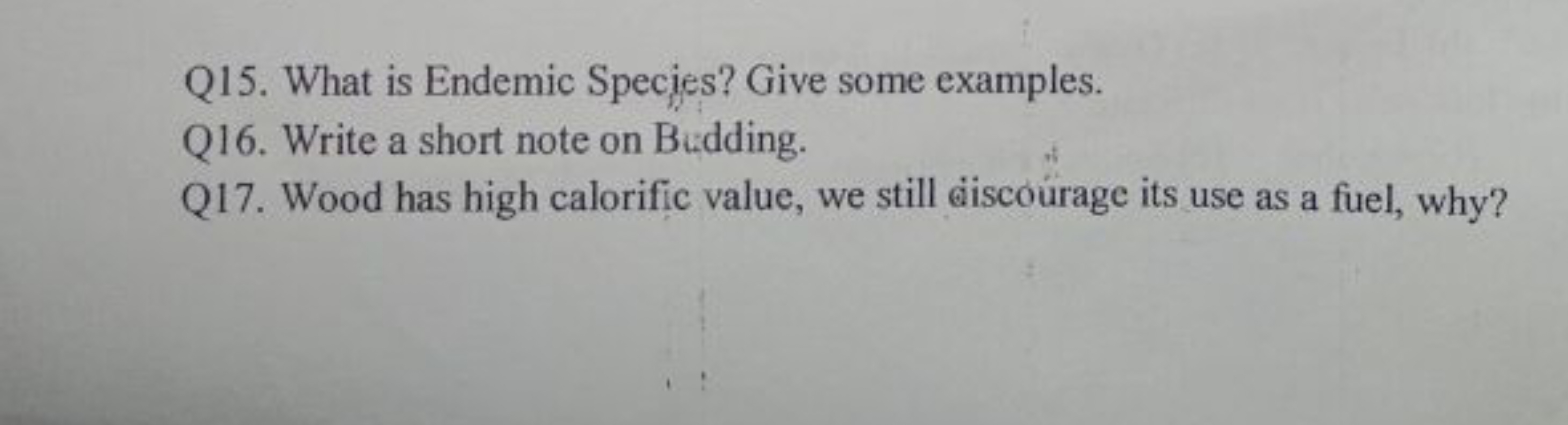 Q15. What is Endemic Species? Give some examples.
Q16. Write a short n