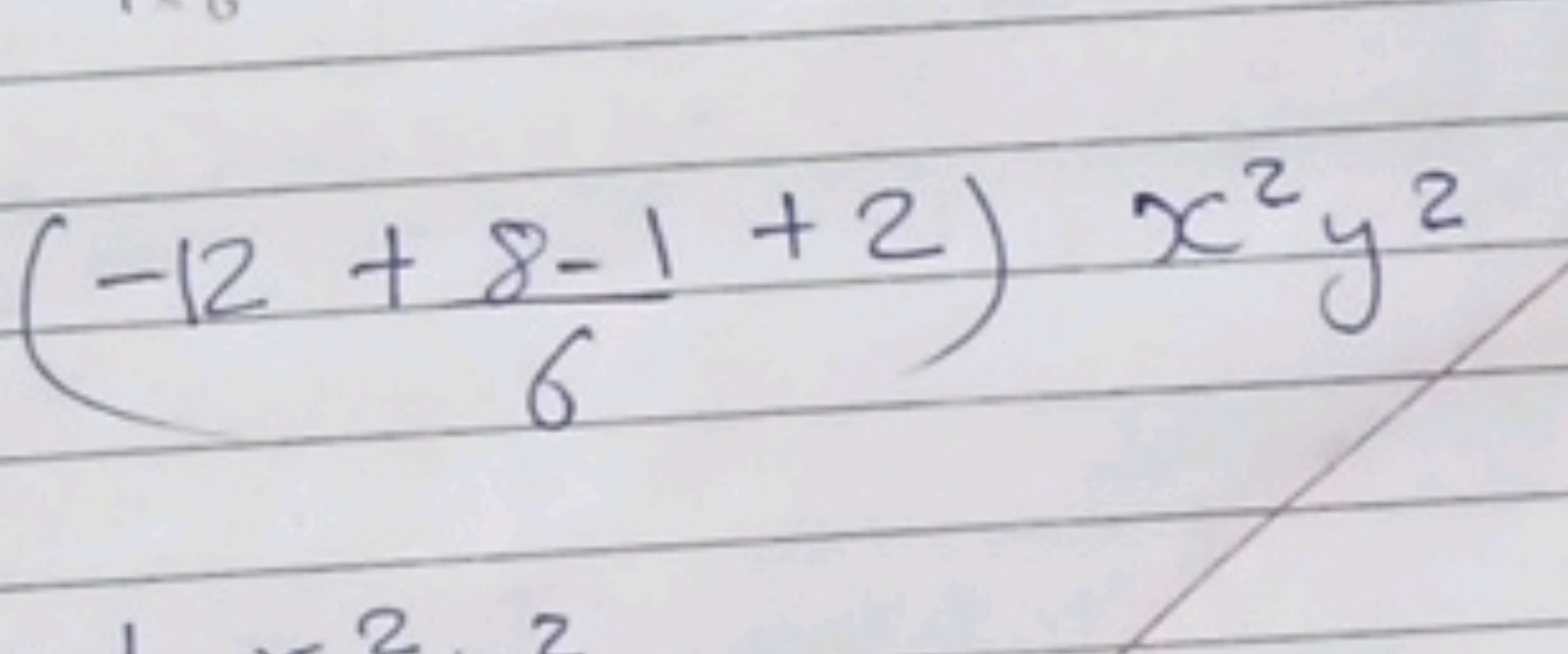 (−12+68−1​+2)x2y2