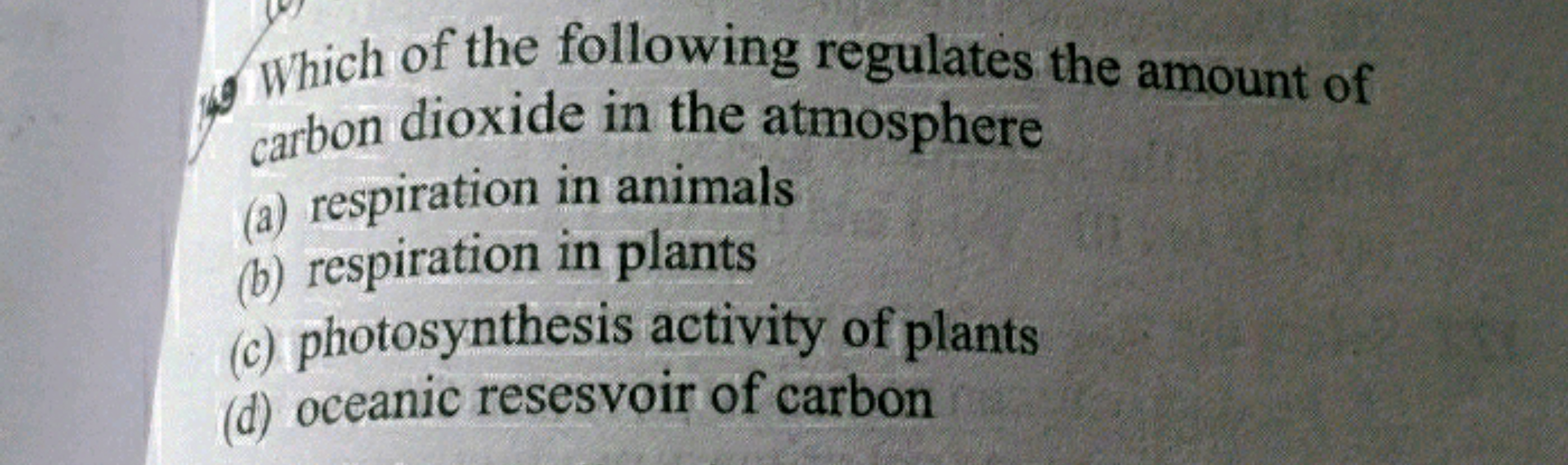 6 Which of the following regulates the amount of carbon dioxide in the