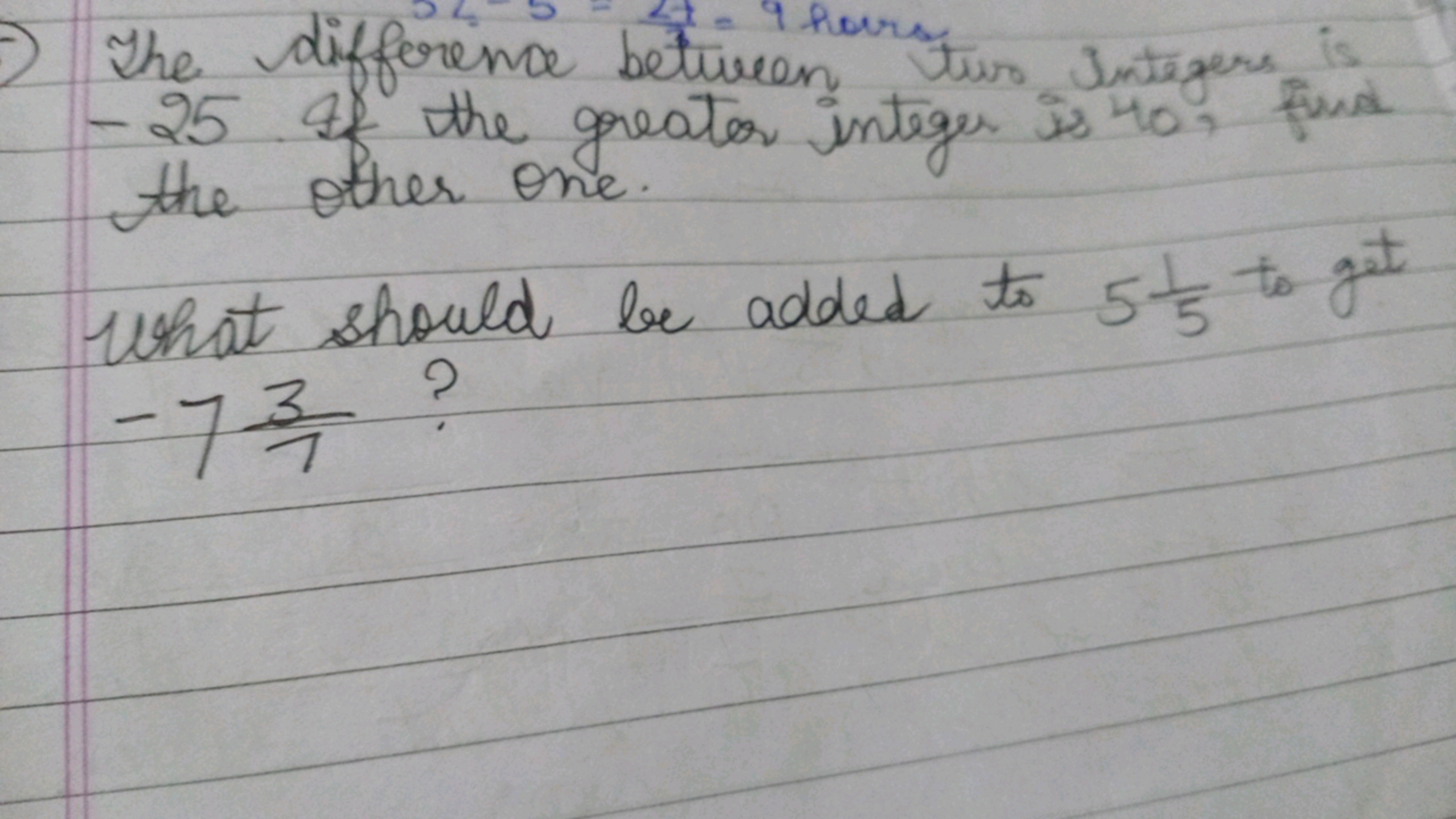 The difference between two sutagers is - 25 If the greater integer is 