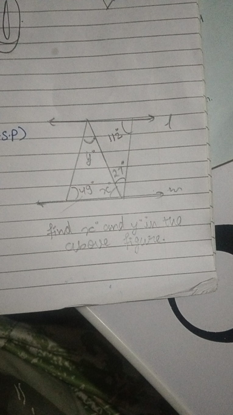 s⋅p)
1
find r∘ and y∘ is the above figure.