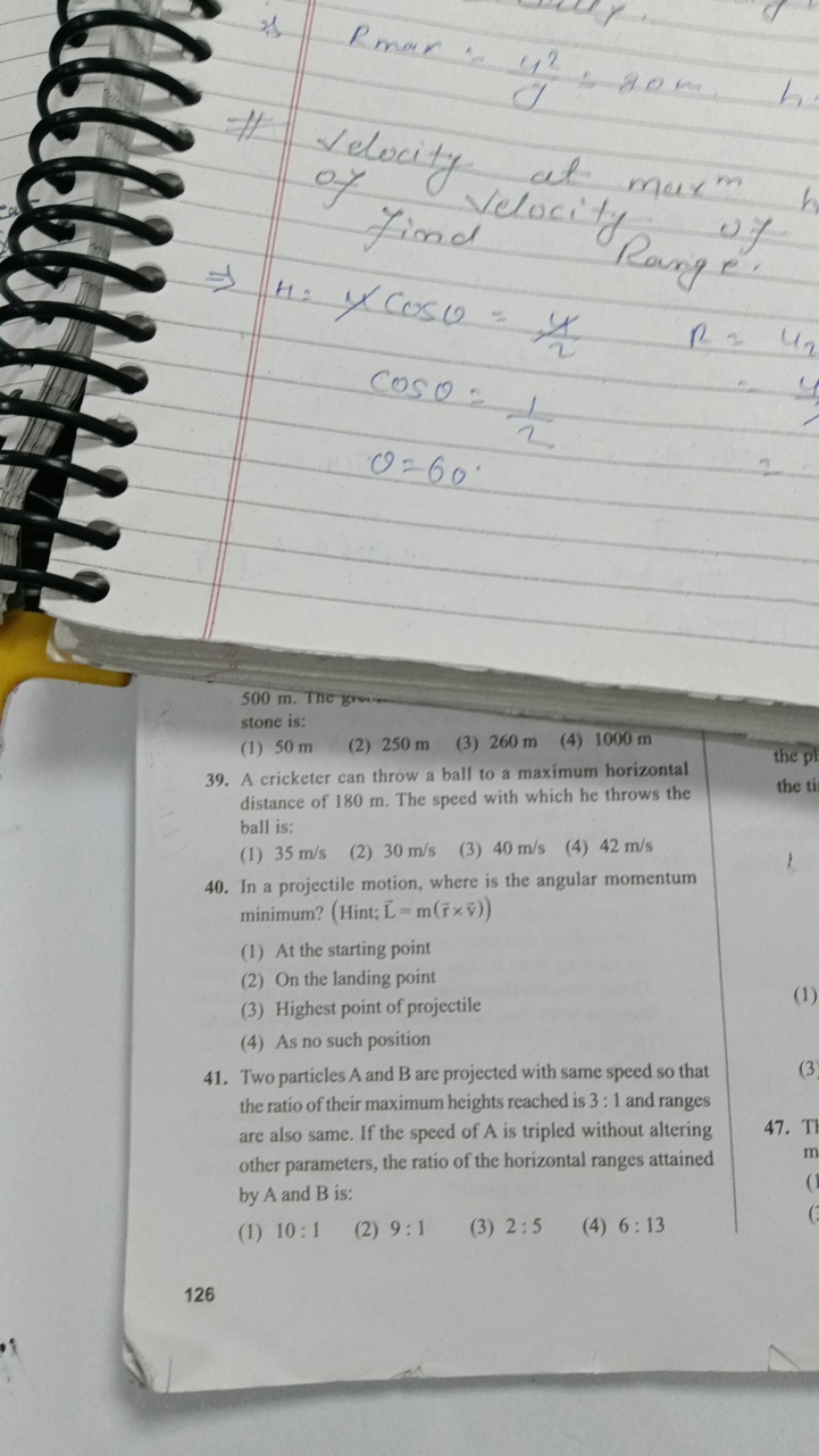 Rmax ​:C42​÷20 m h
-
1
velocity
Find
velocity
max
m
1
?
ค
H=ycos0=2π​R