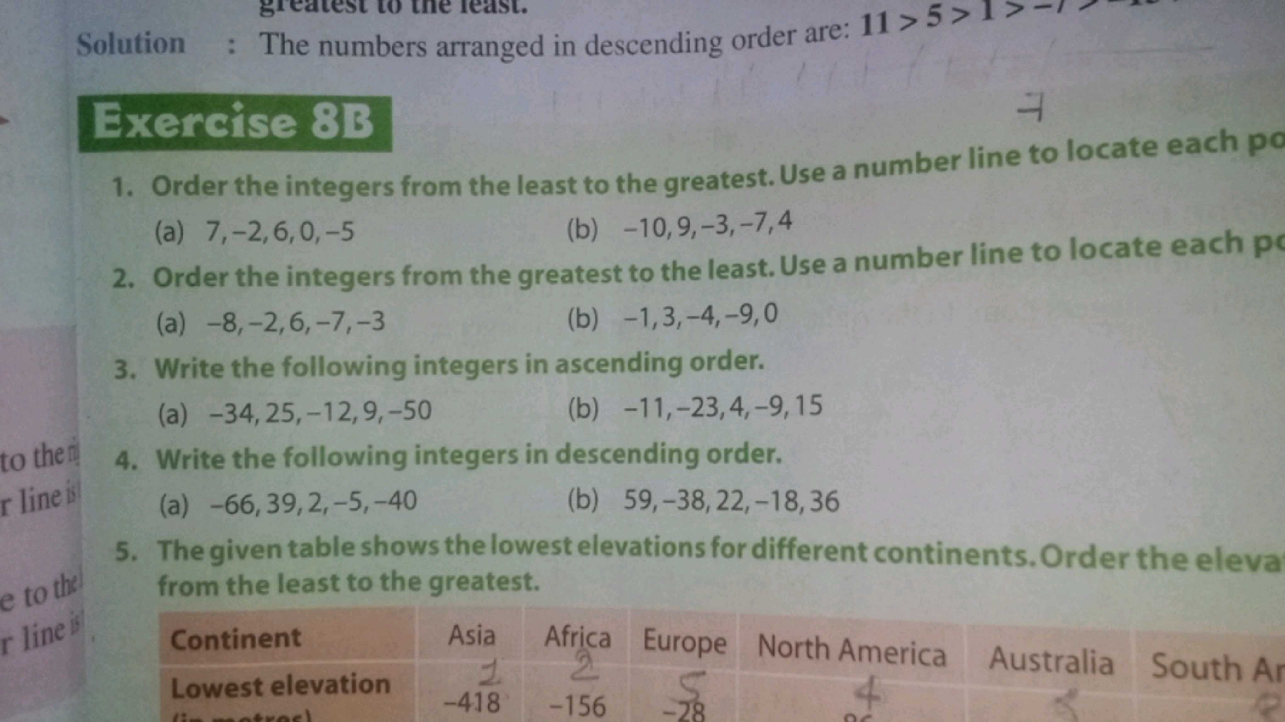 to the
r line ist
e to the
r line is
least.
Solution : The numbers arr