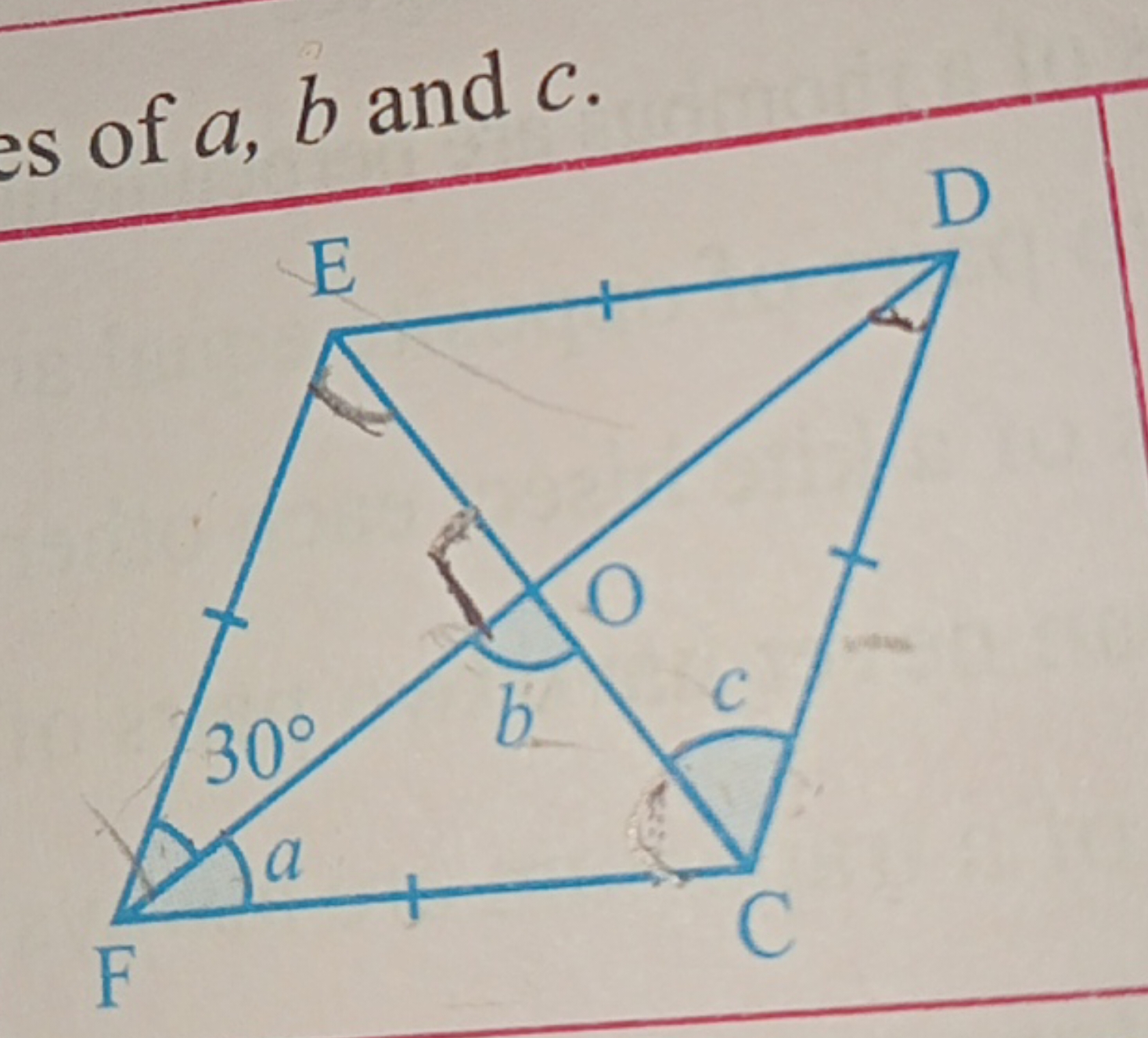 of a,b and c.