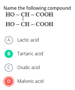 Name the following compound
O=C(O)C(O)C(O)C(C(=O)O)C(=O)O
(A) Lactic a