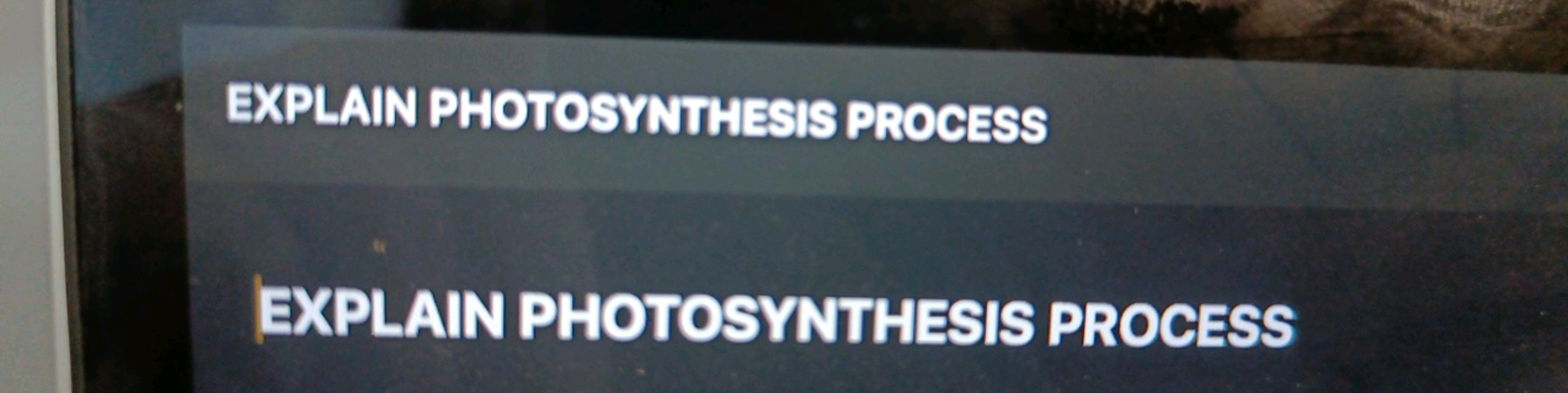 EXPLAIN PHOTOSYNTHESIS PROGESS

EXPLAIN PHOTOSYNTHESIS PROCESS