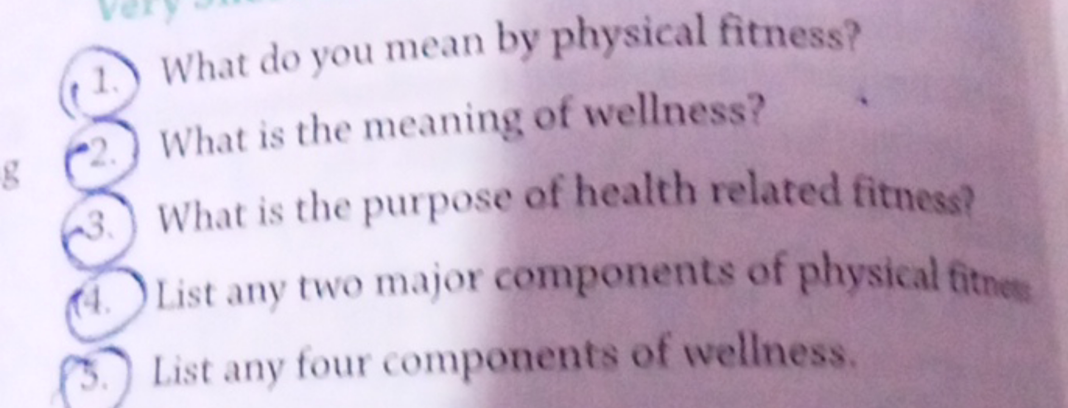 (1.) What do you mean by physical fitness?
-2.) What is the meaning of