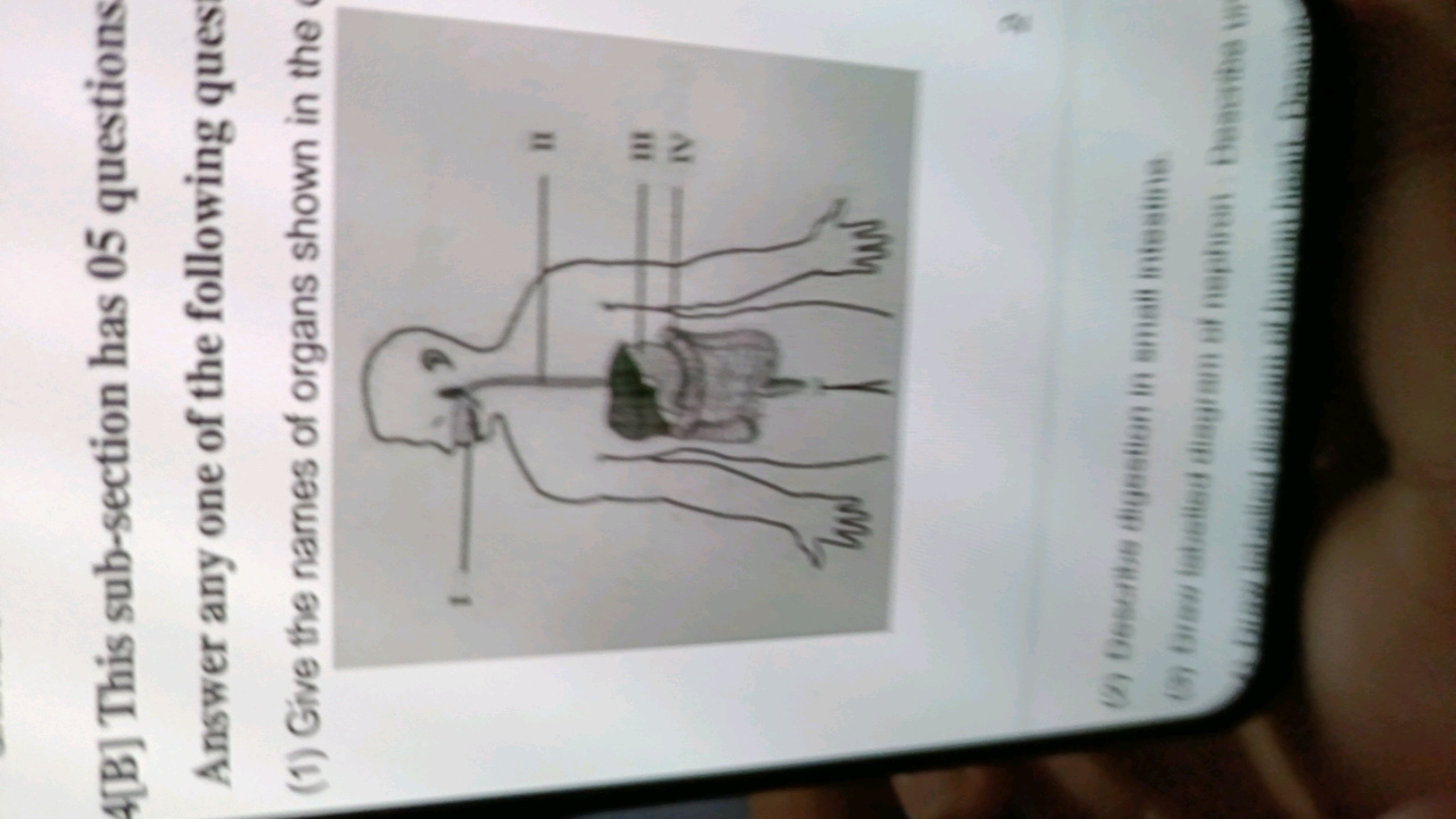 4[B] This sub-section has 05 questions Answer any one of the following