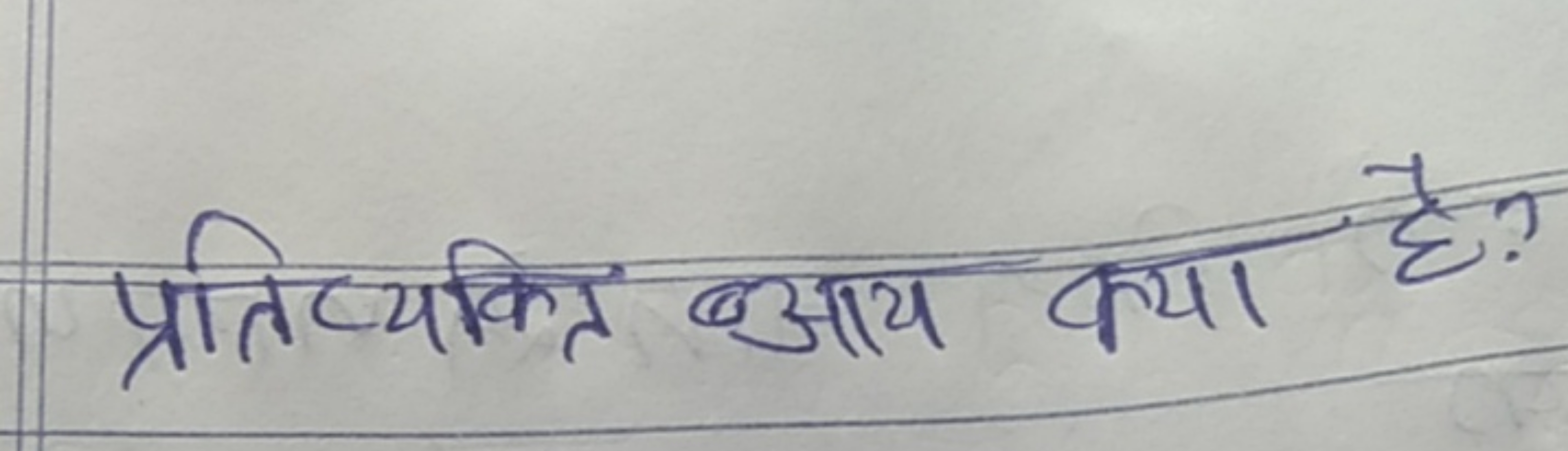 प्रतिष्यकित आय क्या है ?