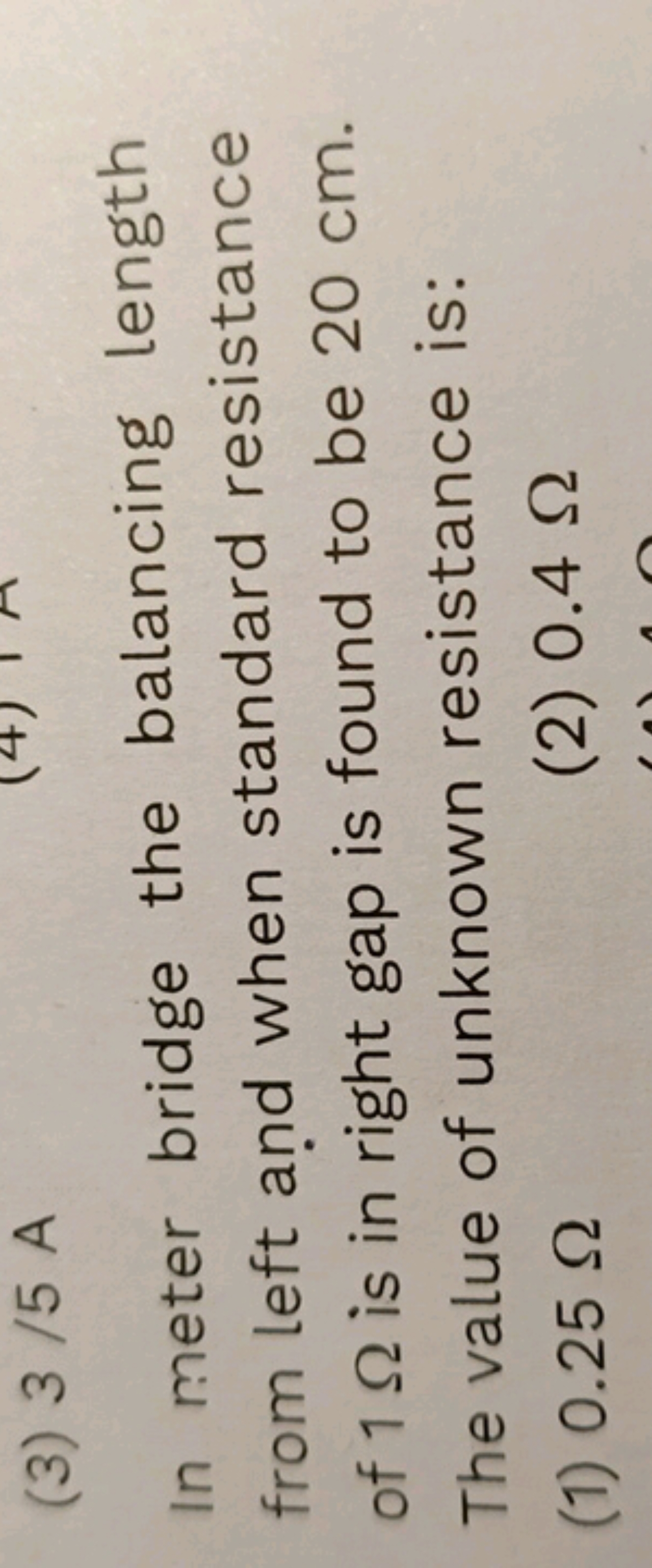 In meter bridge the balancing length from left and when standard resis