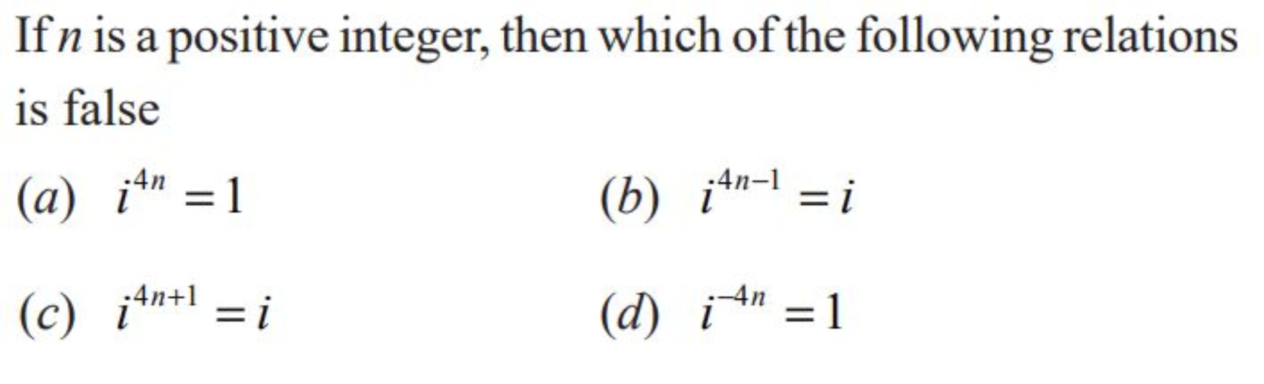 If n is a positive integer, then which of the following relations is f