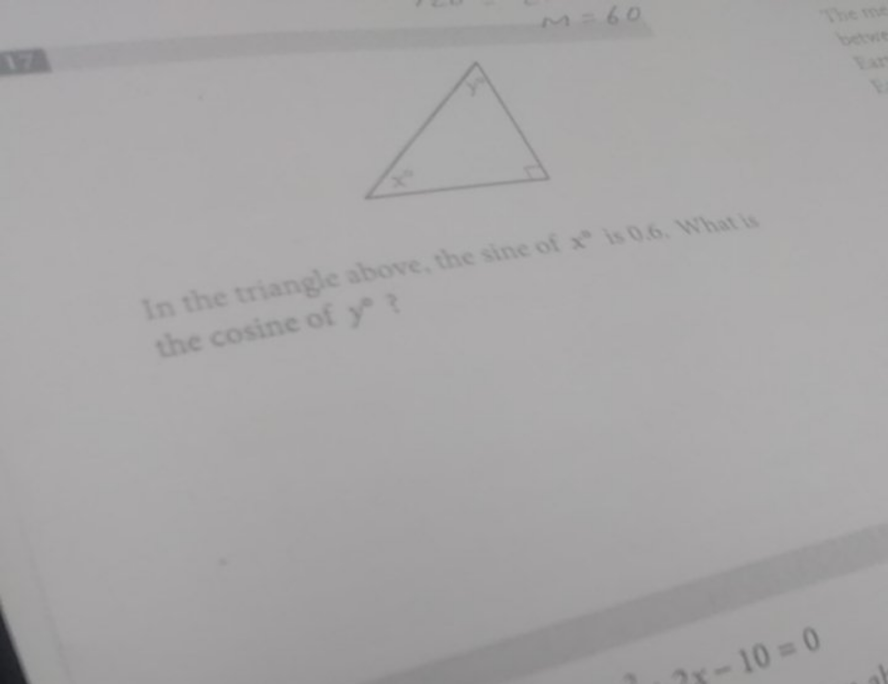 12
The m m.
到
van

In the triangles above the sine of x2 in 06 . Whats