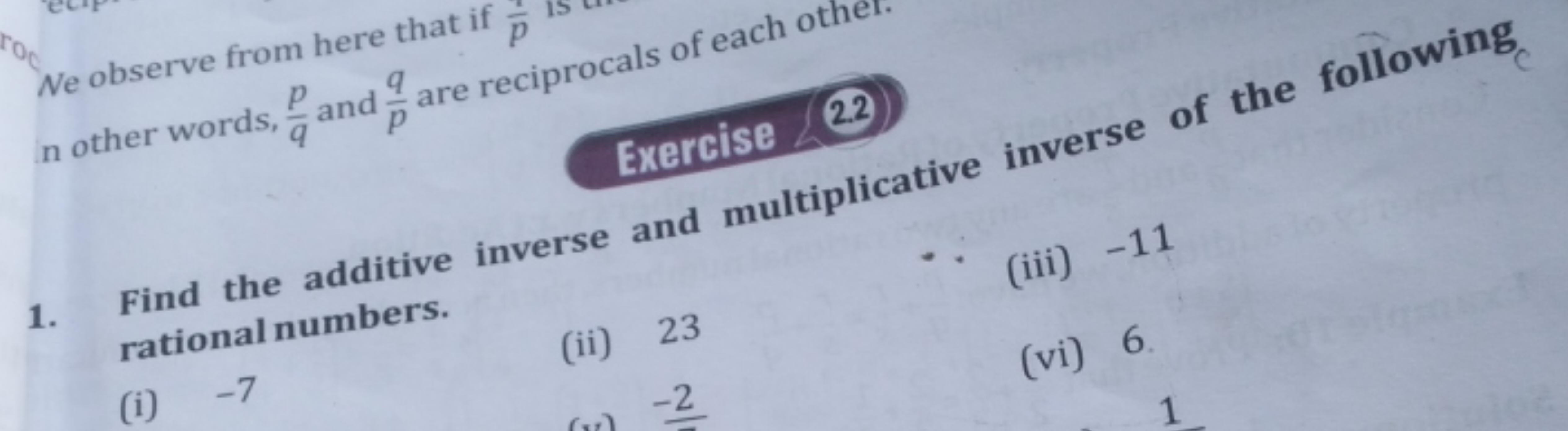 Ne observe from here that if p1​ n other words, qp​ and pq​ are recipr