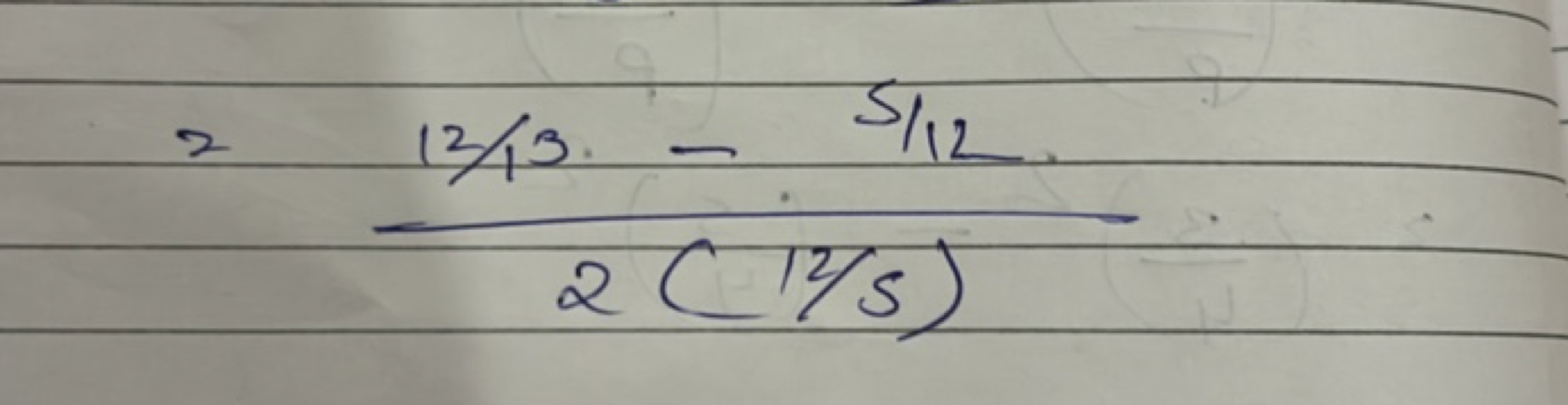 =2(12/5)12/13−5/12​