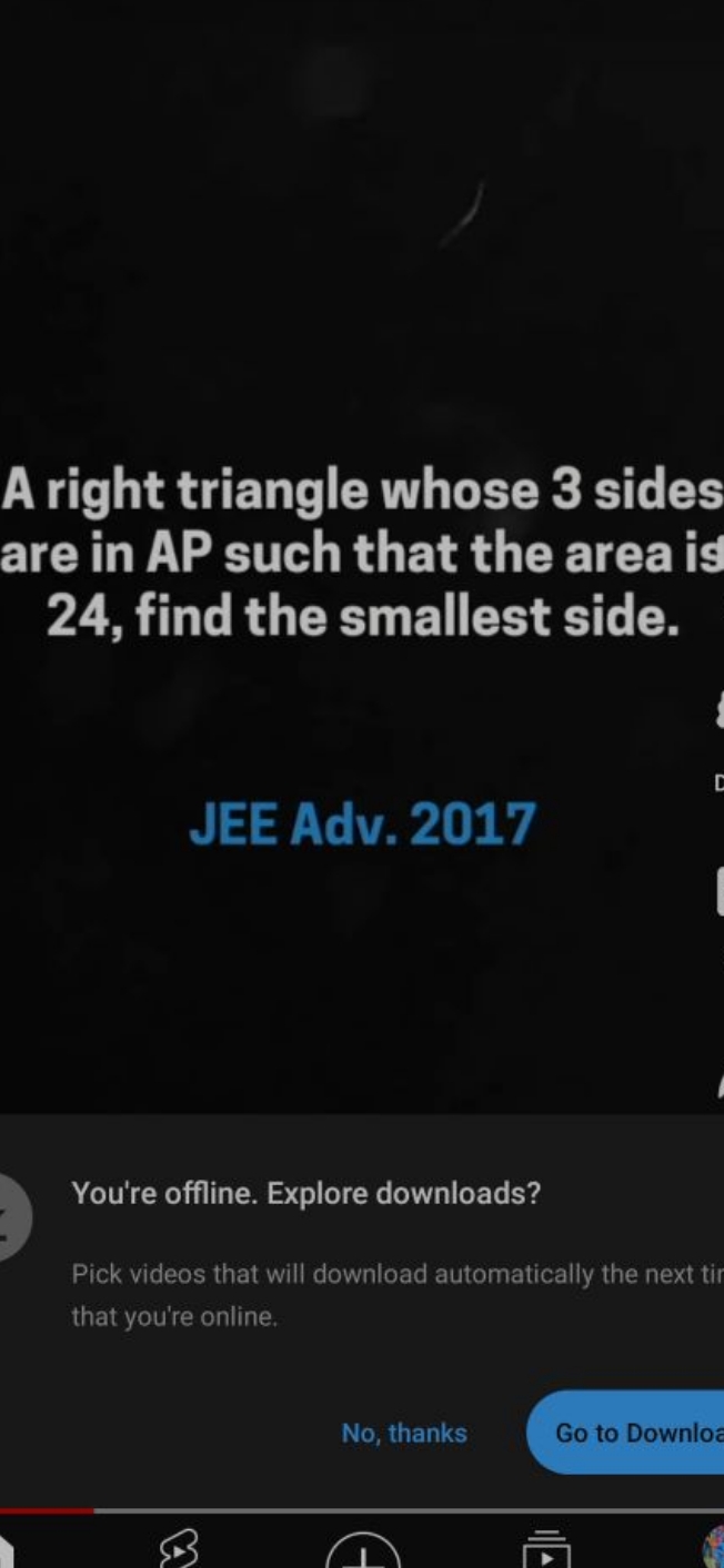 A right triangle whose 3 sides are in AP such that the area is 24 , fi