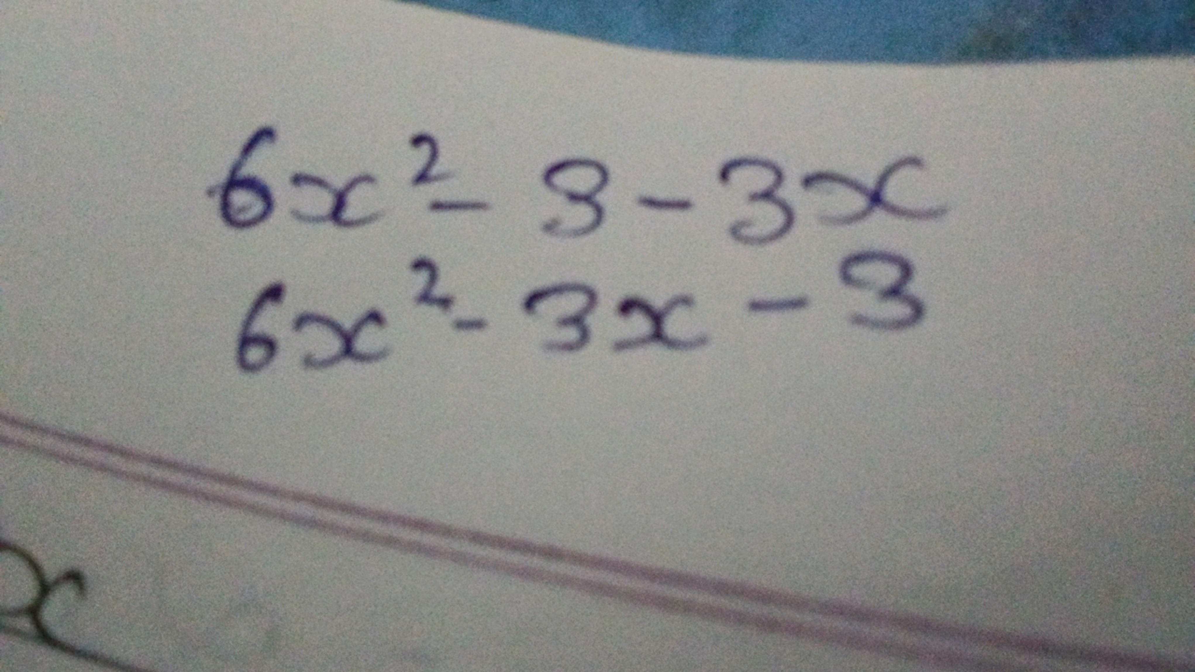 6x2−3−3x6x2−3x−3​