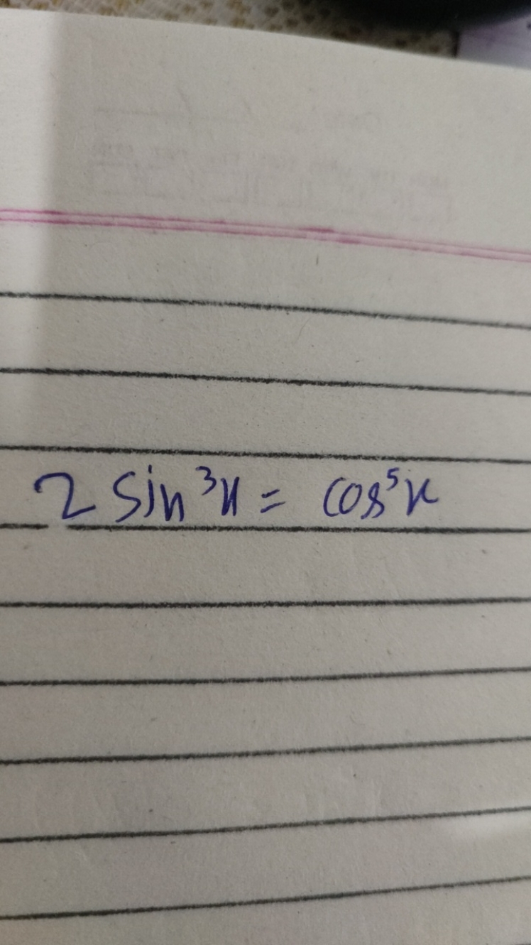 −2sin3x=cos5x