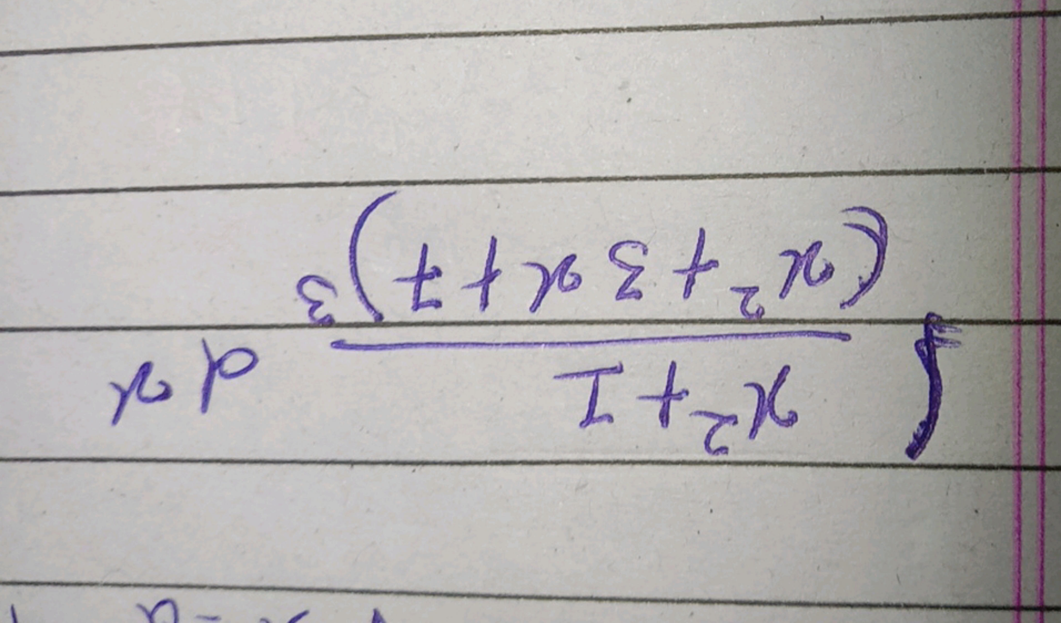 ∫(x2+3x+7)3x2+1​dx