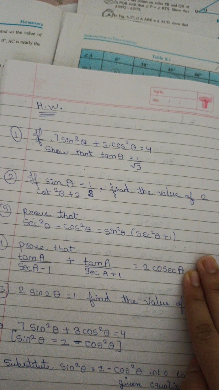 A PQR such that ∠P sides PR and QR of
ARPQ−ARTS
Marmebtatics
and so th