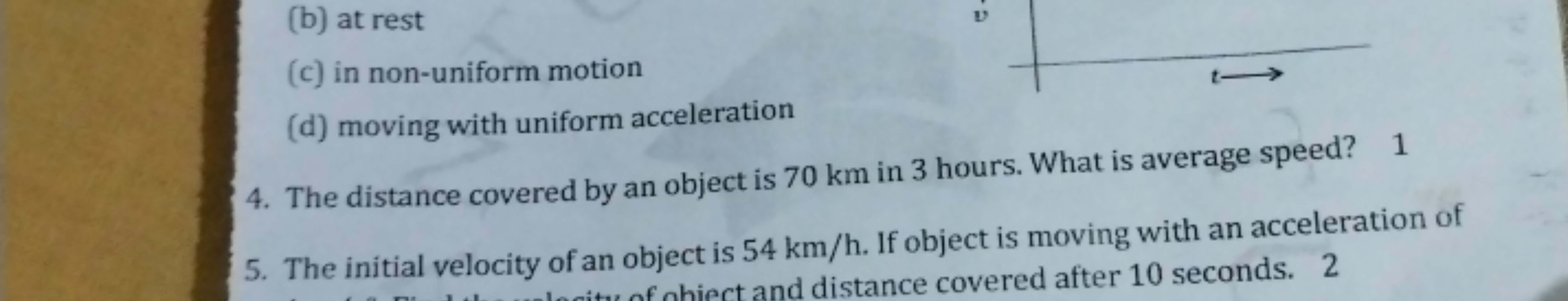 (b) at rest
(c) in non-uniform motion
v˙
(d) moving with uniform accel