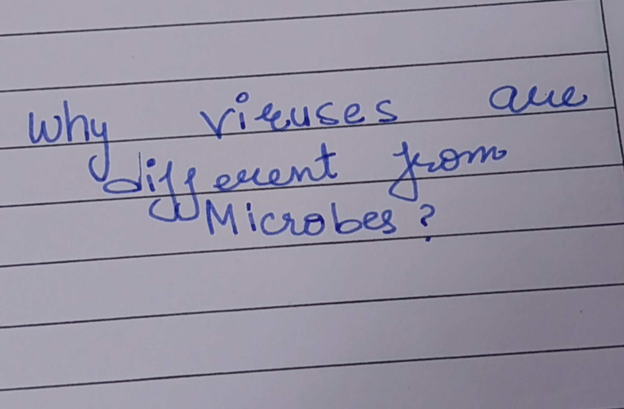 Why viruses are different from Microbes ?