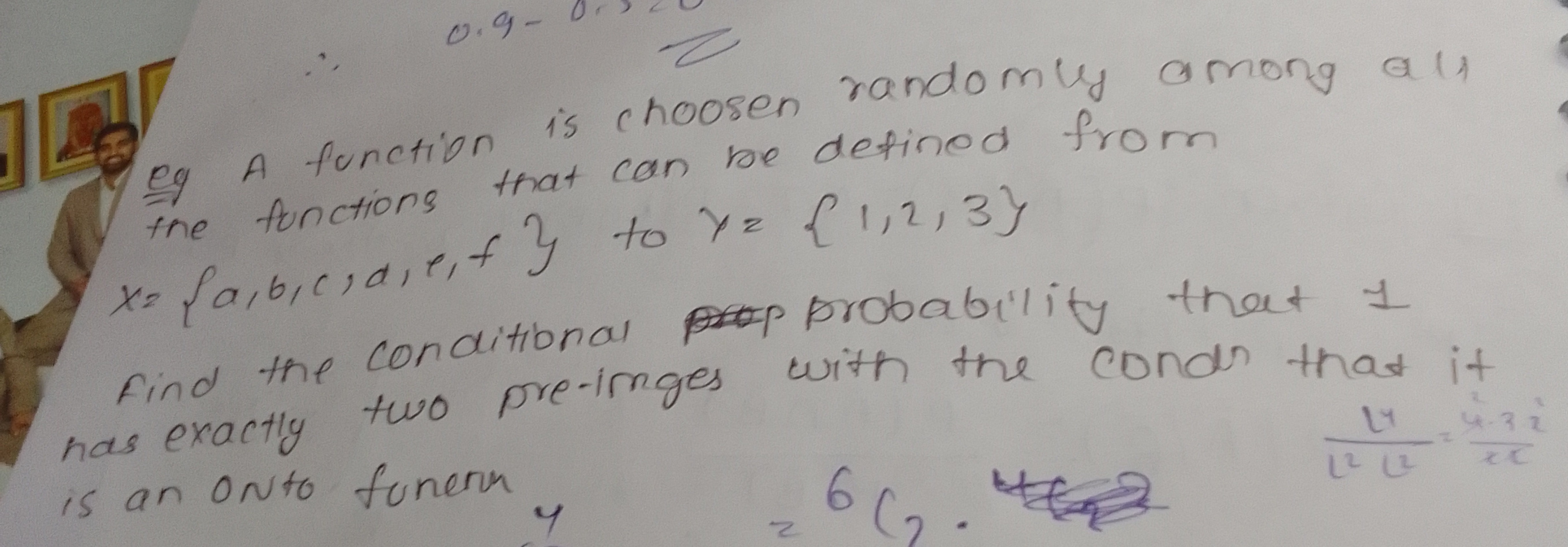 eq A function is choose randomly among ali the functions that can be d