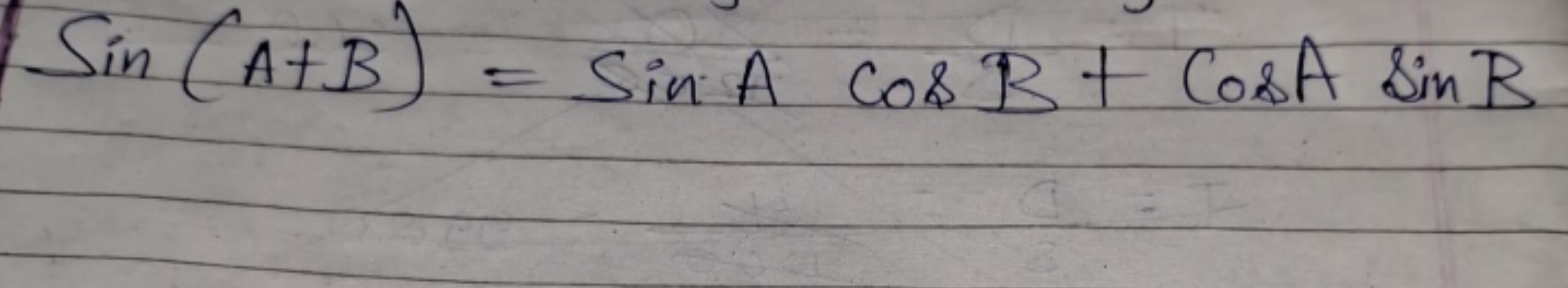 Sin (A+B) = Sin A Cos B+ Cost Sin B
R