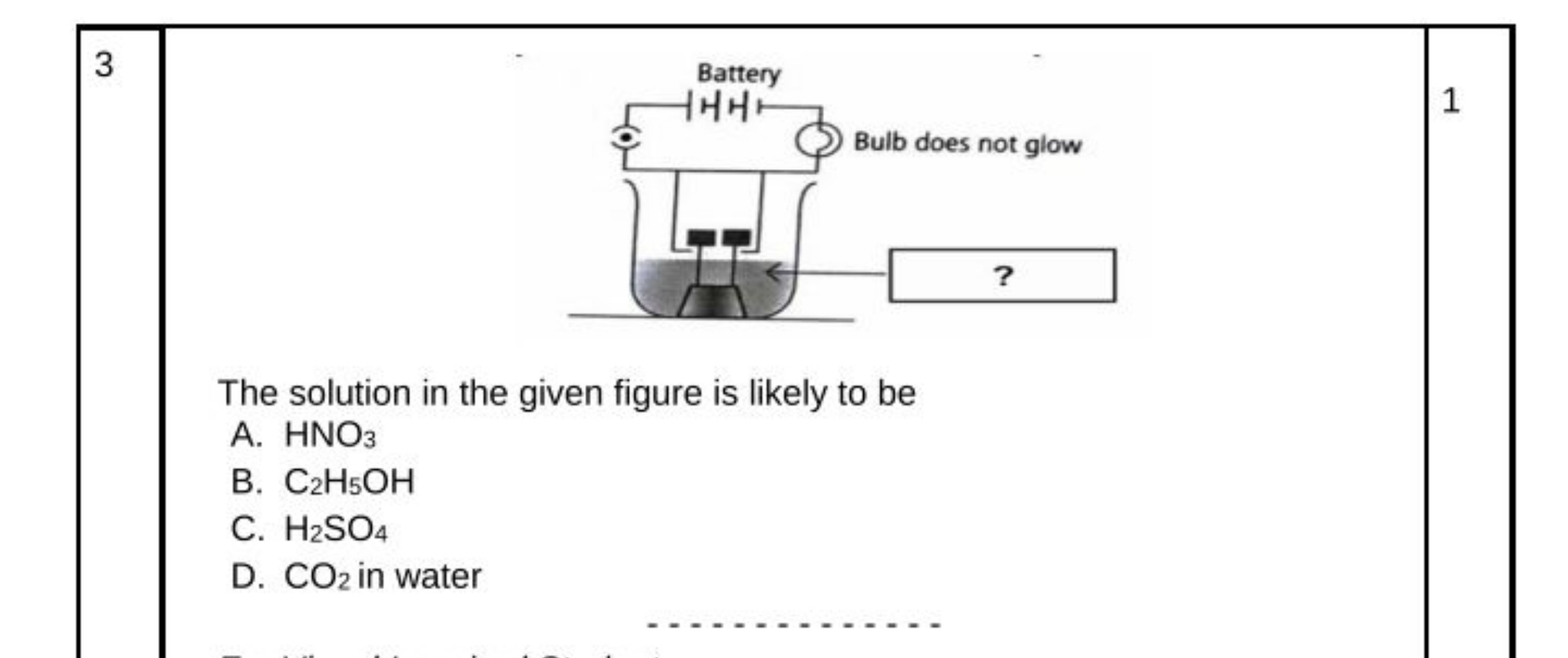 3
Battery
HHHH
1
Bulb does not glow
The solution in the given figure i